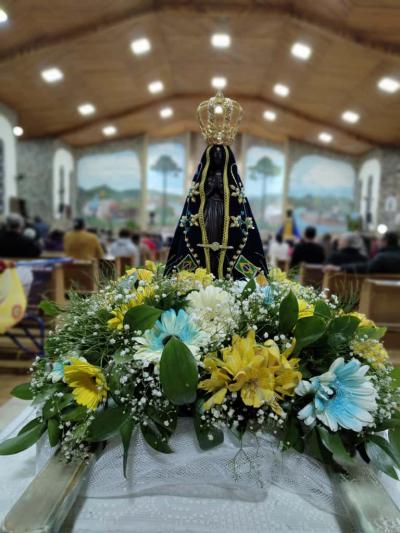 Fé e devoção marcam o 7º dia da Novena em honra a Nossa Senhora Aparecida em Laranjeiras do Sul
